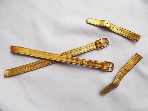 Декор ремешки золотые с золотыми пряжками, 2 штуки For Hand Made, поделок