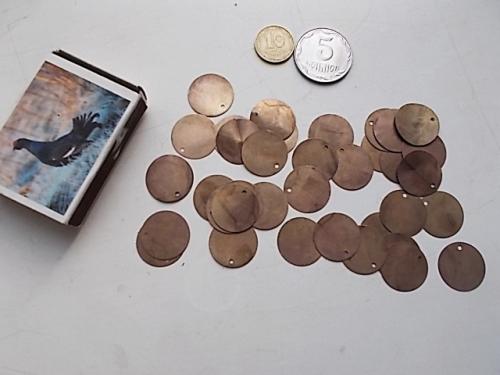 Декоры круглые под бронзу Монеты легкий металл, Индия. Для поделок, рукоделия