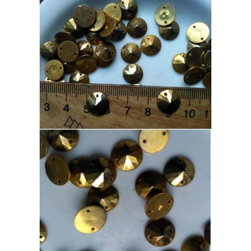 Декоры круглые "золото" пришивные металл, Индия. Для поделок, рукоделия, For Hand Made