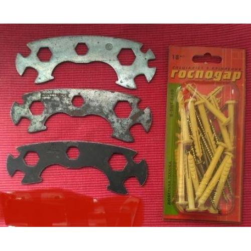 Инструменты набор крепление дюбель шуруп B-smt 6х60 18 шт. и ремонтные ключи