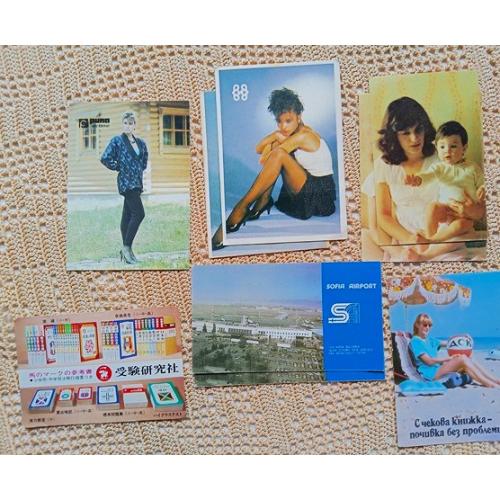 Календарик календарики Болгарія різні 1978, 1986, 1989, 1992 р.