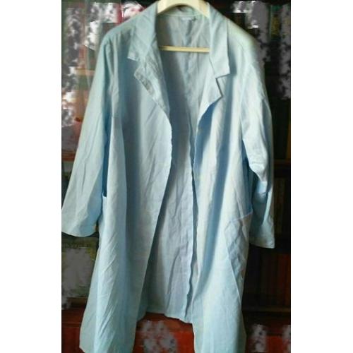 НОВЫЙ халат светло-голубой ОЧЕНЬ большой размер 