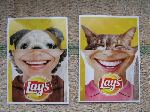 ОТКРЫТКА LAYS. Забавная, смешная , 2 штуки