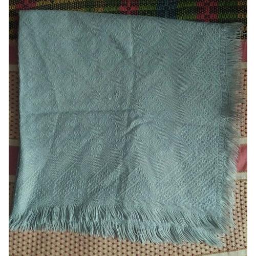 Платок хустка шерстяной с бахромой, приятный серый цвет, раритет 