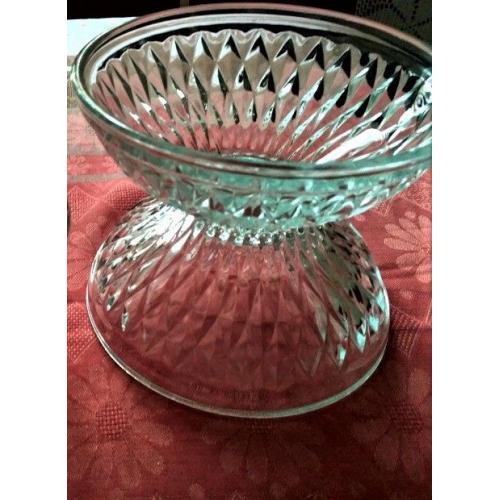 Посуда Салатница пиала конфетница , стекло, 2 штуки=1 лот, раритет