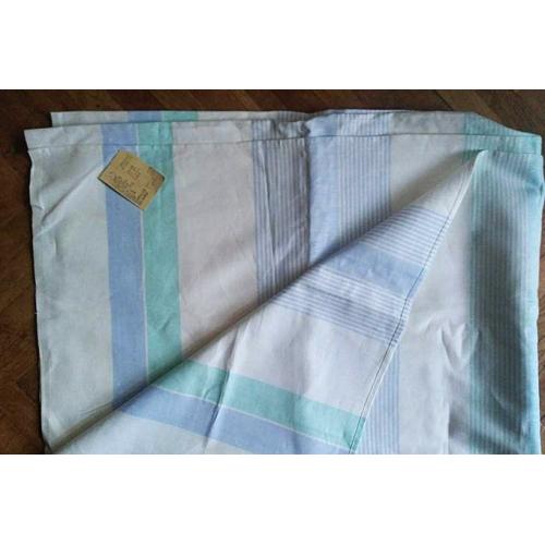 Простыня Простынь НОВАЯ с ярлыком белая в полосы лен, раритет, качественная