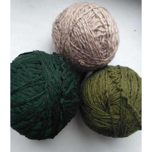 Пряжа нитки с шерстью сливочный, хаки, зеленый цвет, общий вес ~ 500 гр. Для рукоделия, поделок