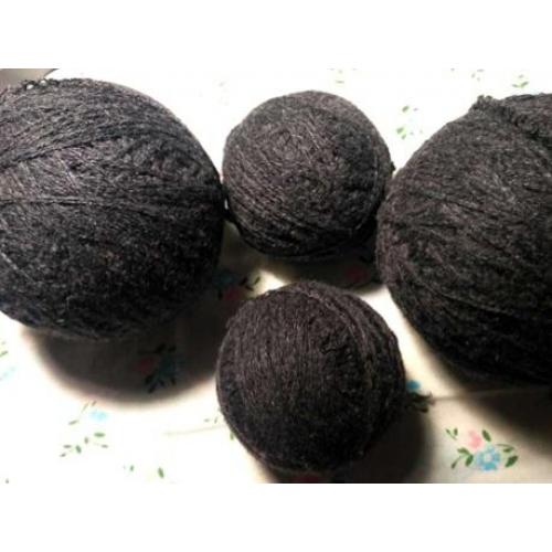 Пряжа нитки серый темный цвет шерсть Вес~ 435 гр For Hand Made, рукоделия, поделок 