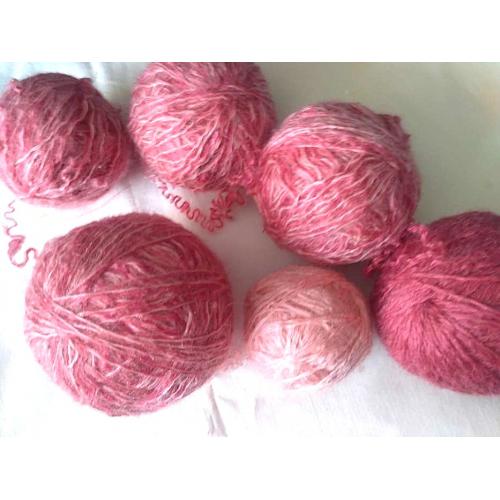 Пряжа нитки шерсть с мохером в розовых тонах Общий вес 320 грамм For Hand Made, рукоделия, поделок