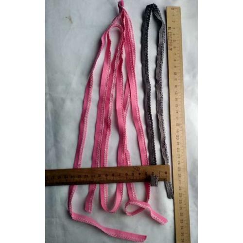 Тесьма шнур резинка декоративная разной длины, цвета, набор для рукоделия, поделок