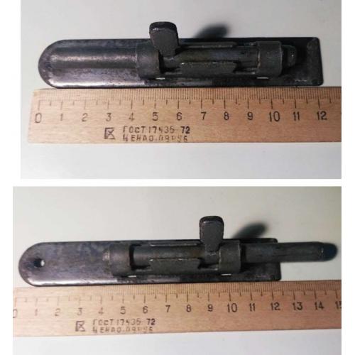 защелка замок шпингалет, прочный, тяжелый, 1 шт. раритет