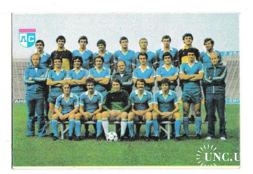 Календарик 1981 Спорт, футбол, ДФС Левски-Спартак, Болгария
