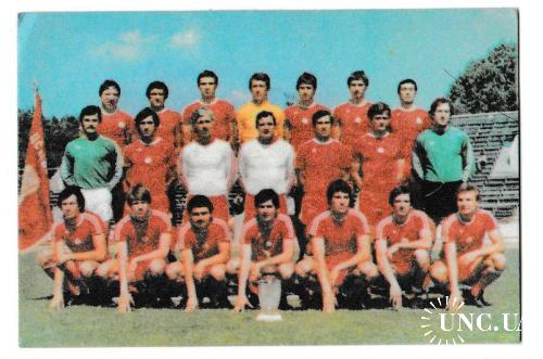 Календарик 1981 Спорт, футбол, Спортлото, Болгария
