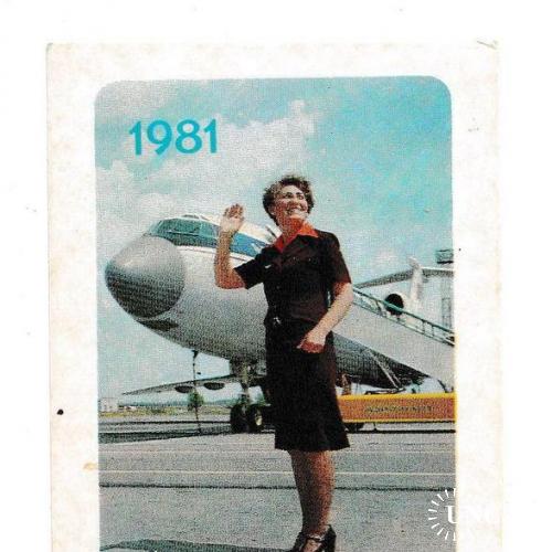Календарик 1982 Аэрофлот
