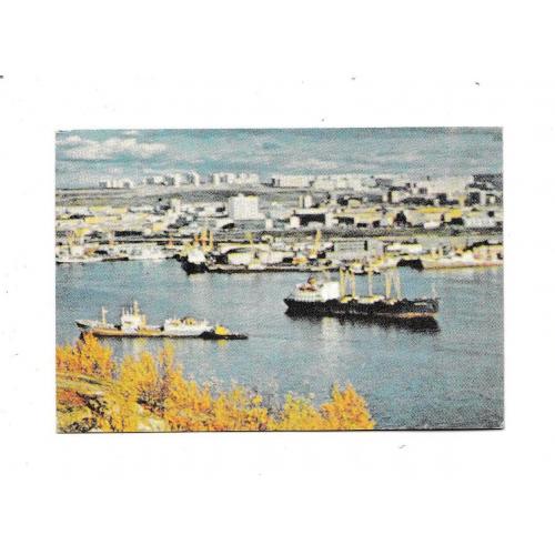 Календарик 1988 Кольский залив, корабли