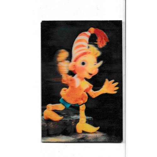 Календарик 1988 Мультфильмы, Буратино, СТЕРЕО