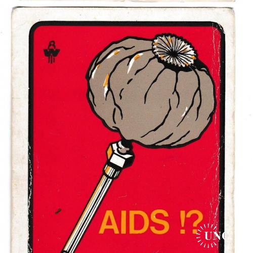 Календарик 1988 Польша, СПИД, наркомания
