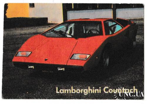Календарик 1989 Авто, Lamborghini, Эстония
