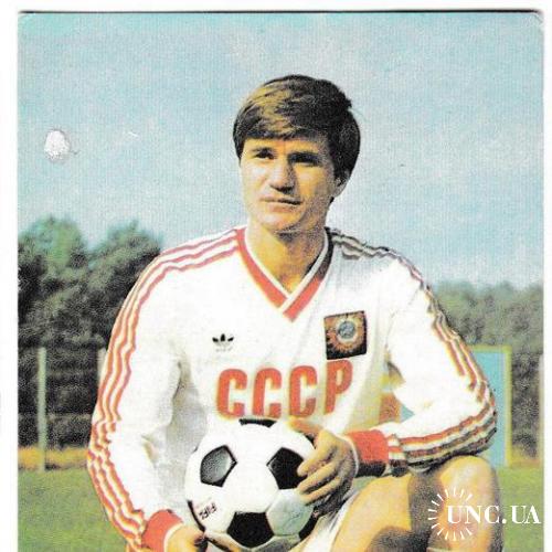 Календарик 1989 Спорт, футбол, Василий Рац
