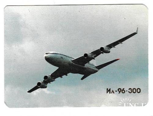 Календарик 1991 Авиация, самолёт ИЛ-76

