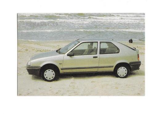 Календарик 1991 Авто Renault
