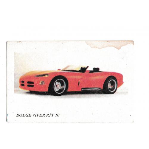 Календарик 1992 1993 Авто, Dodge Viper