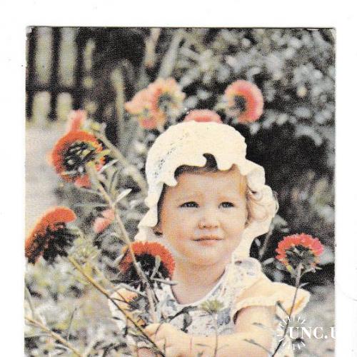 Календарик 1993 Госстрах, дети, цветы
