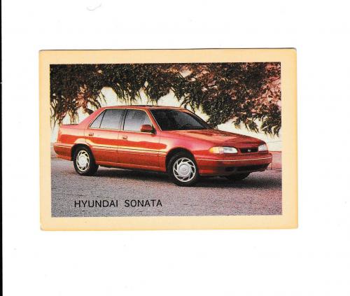 Календарик 1993 Пресса, Авто, Hyundai