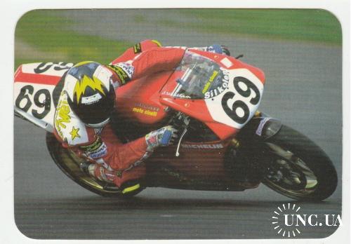 Календарик 1997 Мотоцикл, спорт
