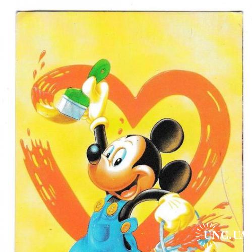 Календарик 1997 Мультфильм, Оранта, Дисней, Микки Маус, Disney, Mickey Mouse
