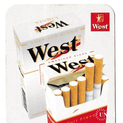 Календарик 1999 Сигареты West