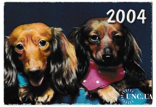 Календарик 2004 Собаки
