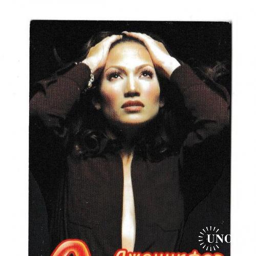 Календарик 2006 Музыка, кино, поп, Дженнифер Лопез, Jennifer Lopez

