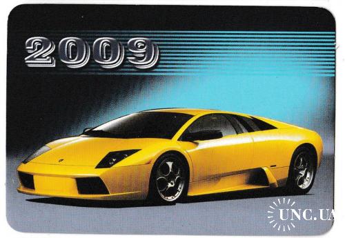 Календарик 2009 Авто, Lamborghini
