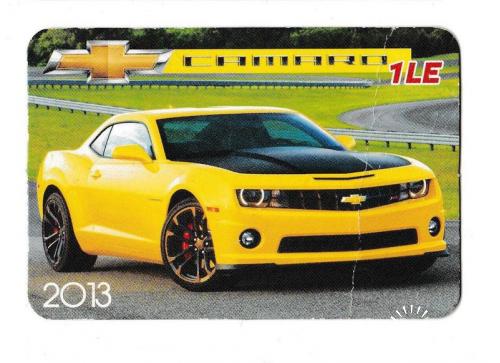 Календарик 2013 Авто Chevrolet
