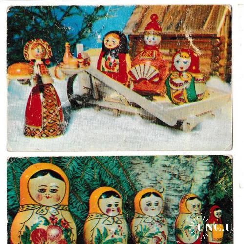 Календарики 1978 Игрушки, матрёшки
