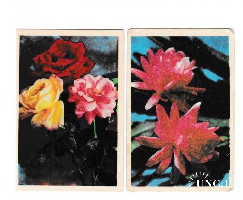 Календарики 1986 Цветы, Грузия
