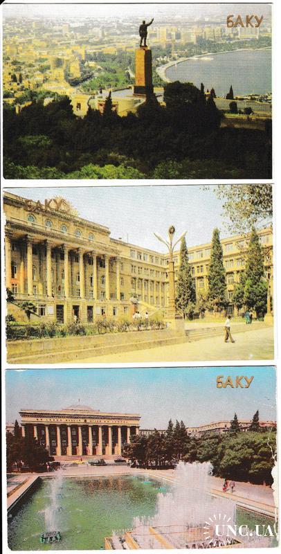 Календарики 1989 Города, Баку
