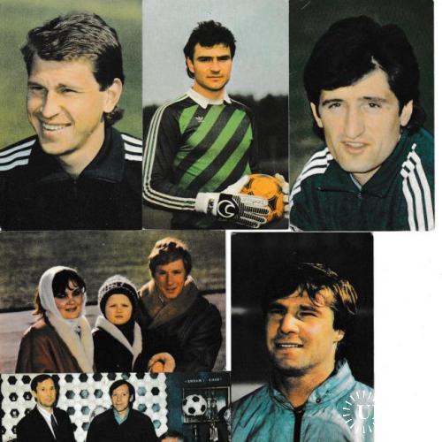 Календарики 1990 Спорт, футбол, 9 шт.
