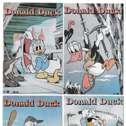 Календарики 1992 Мультфильмы, Дисней, Disney, Donald Duck