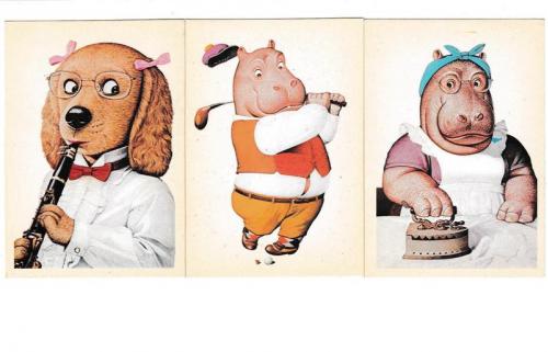 Календарики 1992 Мультфильмы, рисунки

