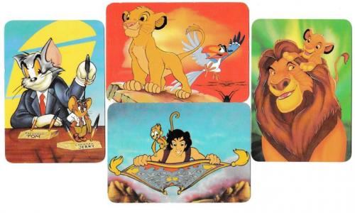 Календарики 2000 Мультфильмы, Дисней, Disney, Король Лев, Том и Джерри, Аладдин, Tom And Jerry, Lion
