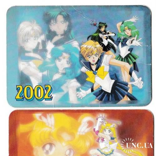 Календарики 2002 Мультфильмы, анимэ, Sailor Moon
