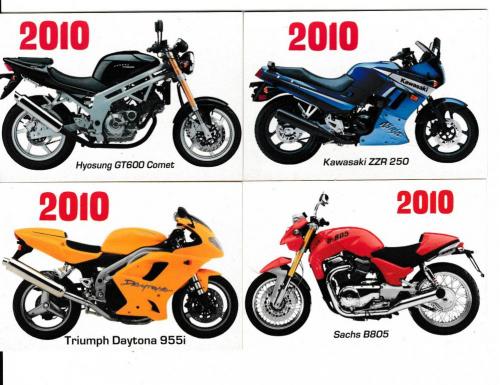 Календарики 2010 Мотоциклы
