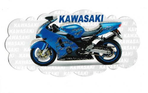 Наклейка на липучке, мотоцикл Kawasaki
