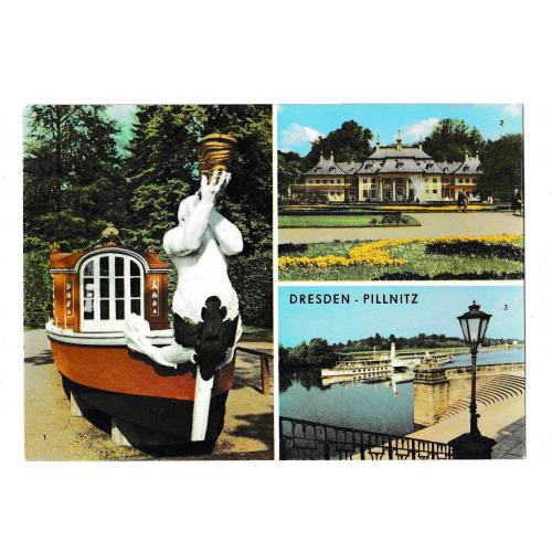 Открытка 1972 Германия, Замок Пильниц, Дрезден