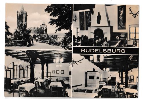 Открытка 1972 Ресторан Rudelsburg, Германия