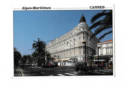Открытка Cote D'Azur, Cannes, Alpes-Maritimes, Le Carlton, Ривьера, Канны, Приморские Альпы, Карлтон
