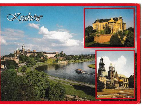 Открытка Польша, Krakow - Wawel i Katedra Wawelska