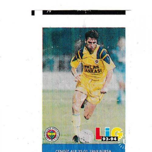 Вкладыш футбол Lig 93-94 #19
